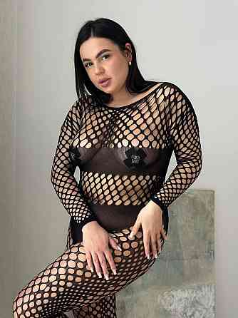 Еротичний Бодістокінг у велику Сітку PLUS SIZE сексуальний комбінезон для повних жінок Одеса