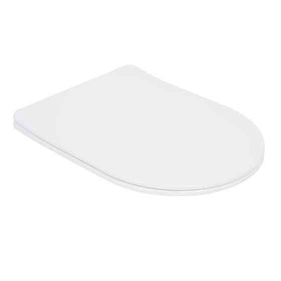 Qtap Сиденье для унитаза (Robin 520,660, Scorpio 520,660) 460x362x50 мм, White, с микролифтом, Slim Duroplast, Quick Release Киев