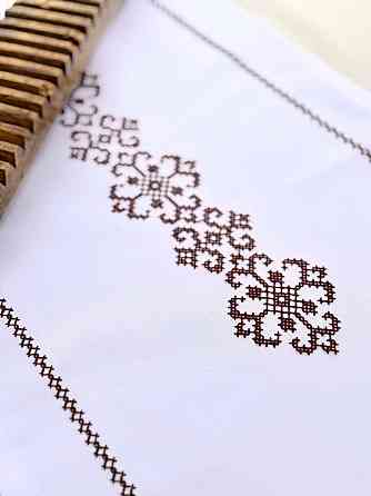 Ecotton Ранер доріжка Ecotton 45x170 см для обіднього столу водовідштовхувальна в етно-стилі бі Киев