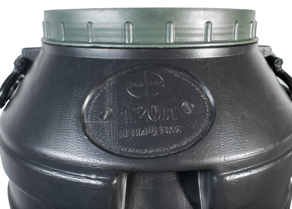 Бочка пластиковая 120 л техническая черная бидон  широкая горловина бочка для воды Днепр - изображение 6