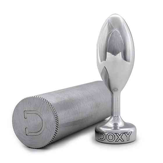 Металева анальна пробка DOXY Butt Plug SMOOTH, гладенька, діаметр 3,3 см Sex Aura Київ