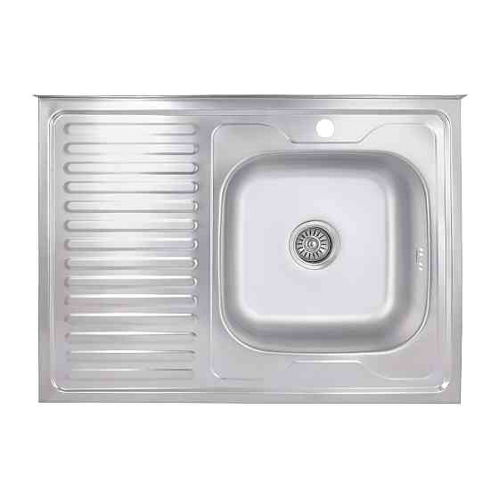 Кухонная мойка Brinex 6080-R 0,6 мм Satin (BRIN6080RSAT06) Киев