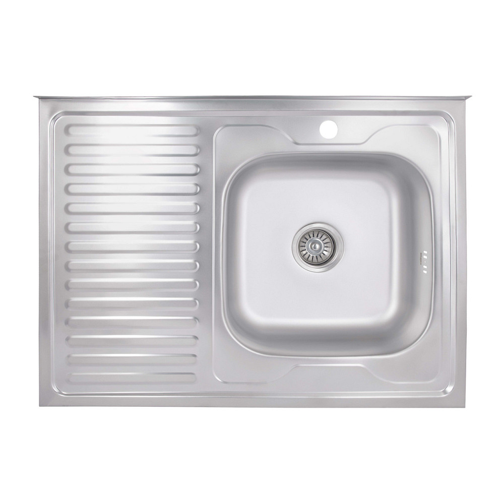 Кухонная мойка Brinex 6080-R 0,6 мм Satin (BRIN6080RSAT06) Киев - изображение 1