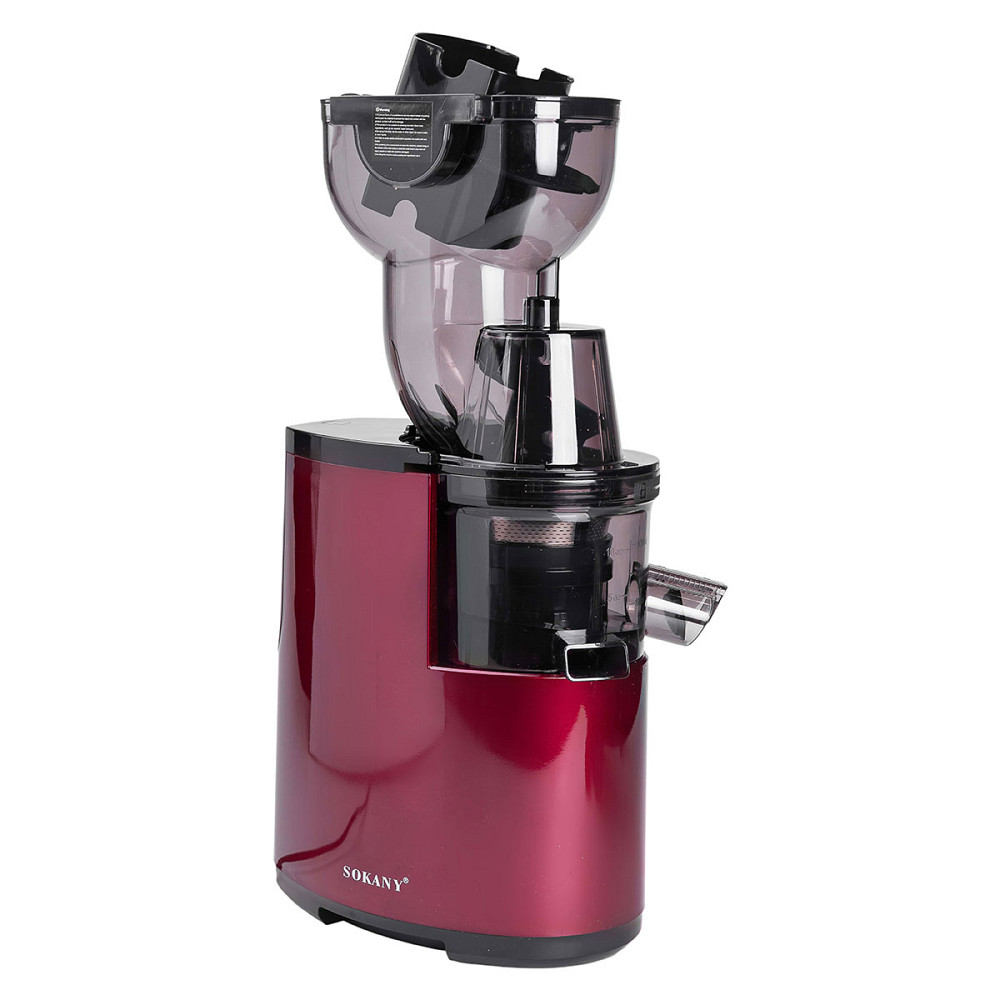 Соковижималка шнекова для томатів 300 Вт 2 швидкості Червоний Sokany JE-25 Коломия - фото 6