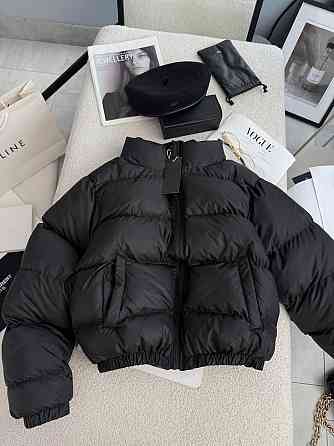 Жіноча стильна повсякденна куртка на біопуху плащівку лаке Чорний, 46/48 Одеса