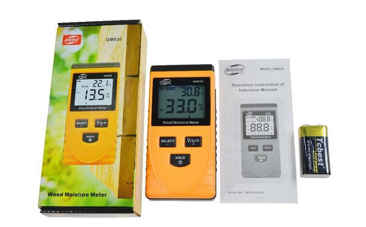 Бесконтактный влагомер стройматериалов 0,5-79,5% BENETECH GM630 Одесса - изображение 6