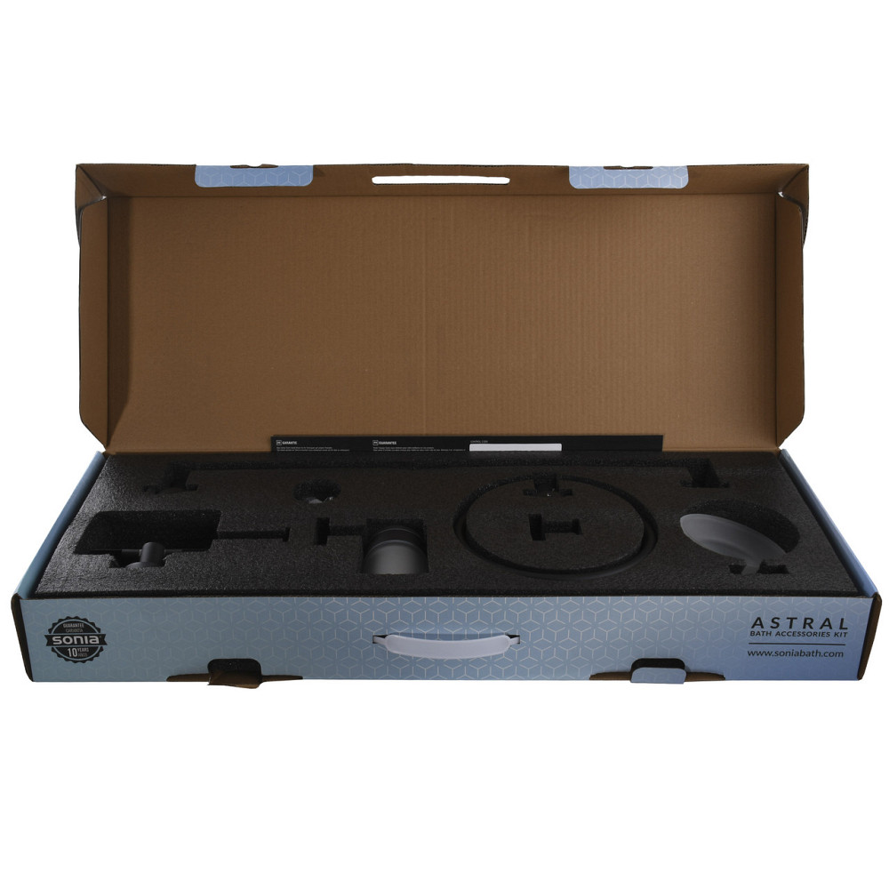 Набор аксессуаров для ванной SONIA ASTRAL KIT BLACK ( 6 предметов) 185214 (000026850) Киев - изображение 2