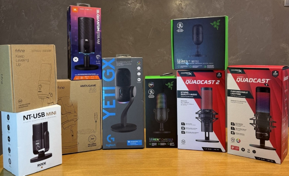 Мікрофон HyperX QuadCast S, Logitech Yeti GX, Rode NT-USB, Fifine, JBL. Харків - фото 8