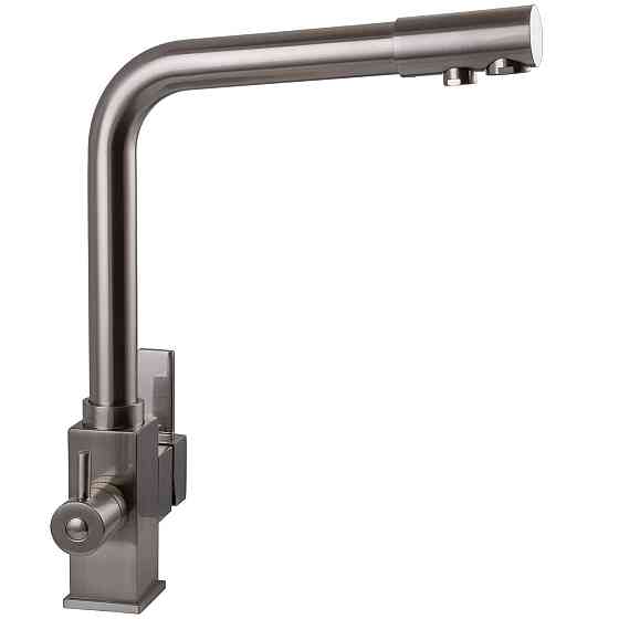 Смеситель для кухни под осмос Globus Lux LAZER GLLR-0100-8-STSTEEL (000014965) Киев