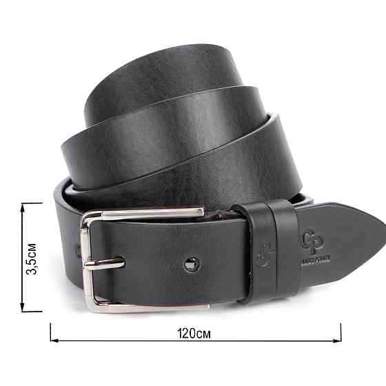 Ремінь чоловічий GRANDE PELLE 00865 шкіра Чорний Київ