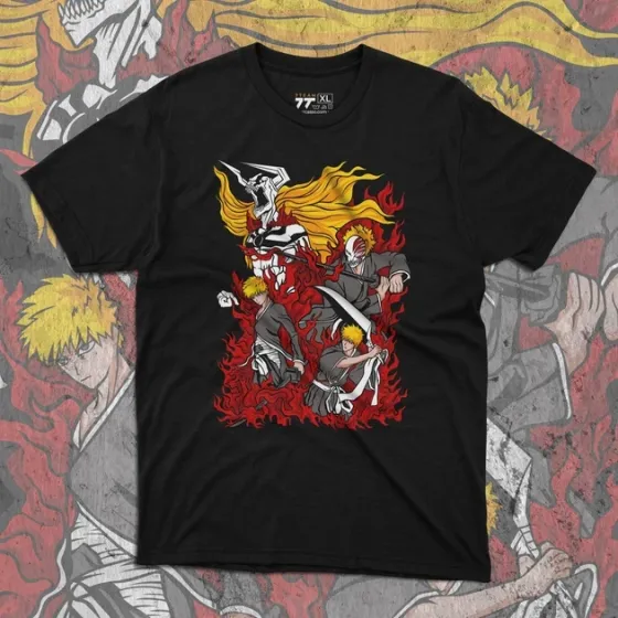 Футболка для подростка мальчика с принтом Блич Ичиго Куросаки 5 Размер 160 Anime10647 Днепр