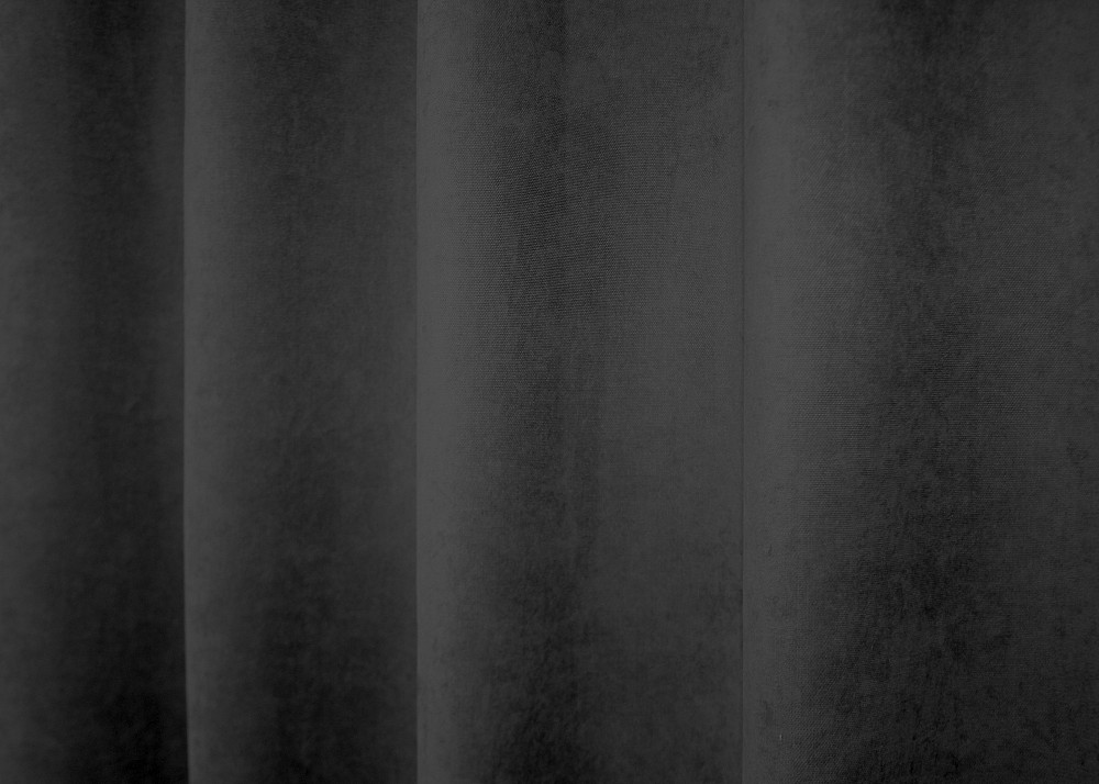 Комплект штор на люверсах VR-Textil Микровелюр Petek № 1495ш 150х270 см 2 шт Темно-сірий (37-0213) Київ - фото 8