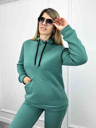 Жіночий спортивний костюм на флісі "Impuls" оптом | Батал | Розпродаж моделі Оливковий, 50-52 Київ