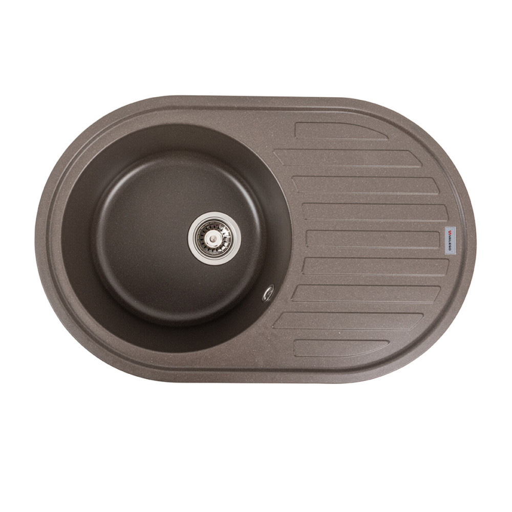 VALESO Гранітна мийка для кухні VALESO 7750 LIRA матова Темна скеля Киев - изображение 1