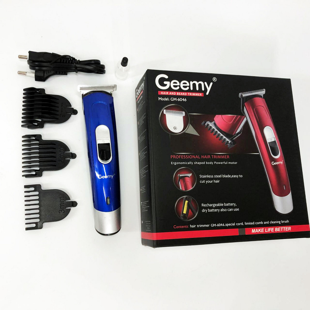 Електрична машинка з насадкою для бороди Gemei GM-6046, Універсальні машинки для стрижки волосся IS-58 Львів - фото 9