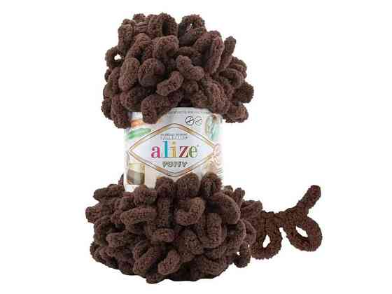 Пряжа Puffy 493 5шт/уп 100% Мікрополіестер 100г 9,2м ТМ ALIZE Київ