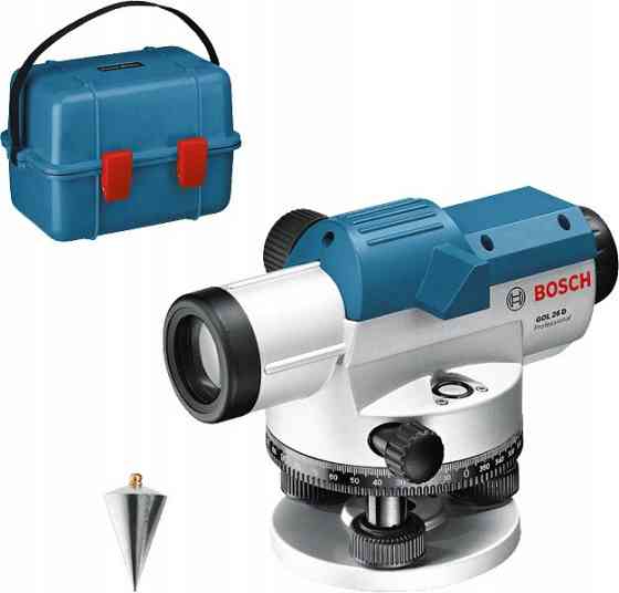 Рівень-нівелір оптичний Bosch GOL 26 D (0601068000): 360 градусів, до 100м, 26х зум Київ