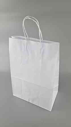 Пакет паперовий білий з ручками 36*25*11см білий 25 шт Харків