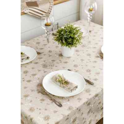 Скатертина Прованс Квіти беж Господиня 180х136 см (4823093450912) Вінниця