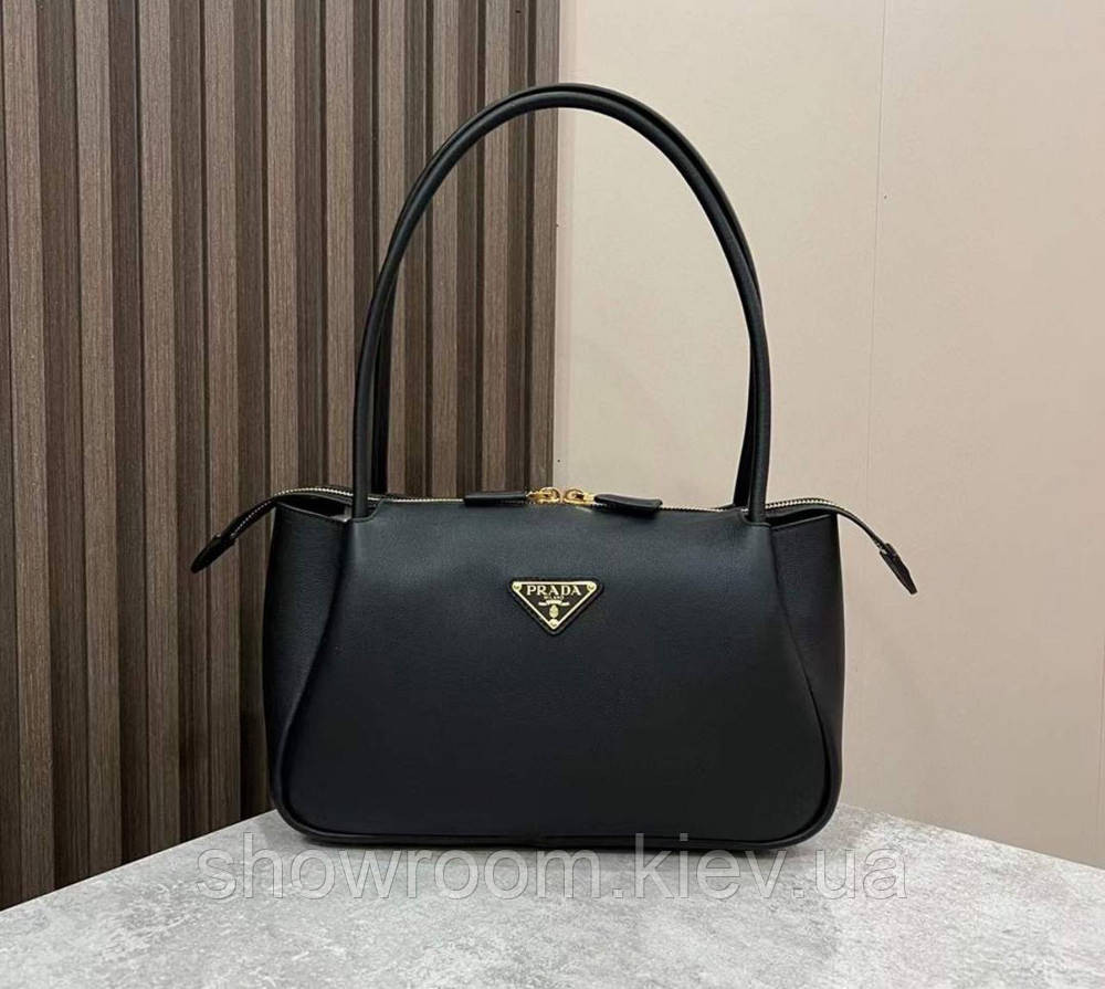 Жіноча брендова шкіряна сумочка Pr0822 чорна Київ - фото 1