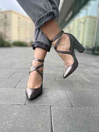 Туфлі жіночі MISSKA срібні еко-шкіра каблук 10см 36р.37р.38р. (3605) Коломия