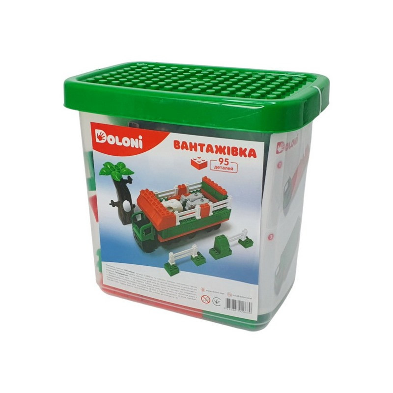 Конструктор "Вантажівка" 013888/10 в пластиковому боксі, 95 деталей Вінниця - фото 2
