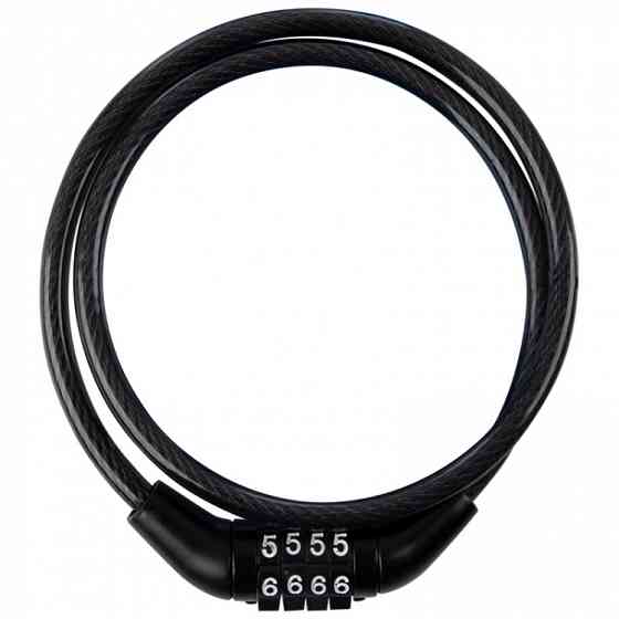 Тросовий замок велосипедний з кодовим замком з 4 цифр 65см Вінниця