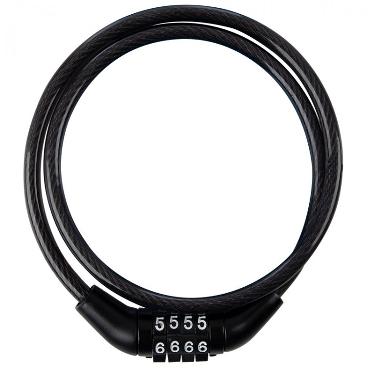 Тросовий замок велосипедний з кодовим замком з 4 цифр 65см Вінниця - фото 1