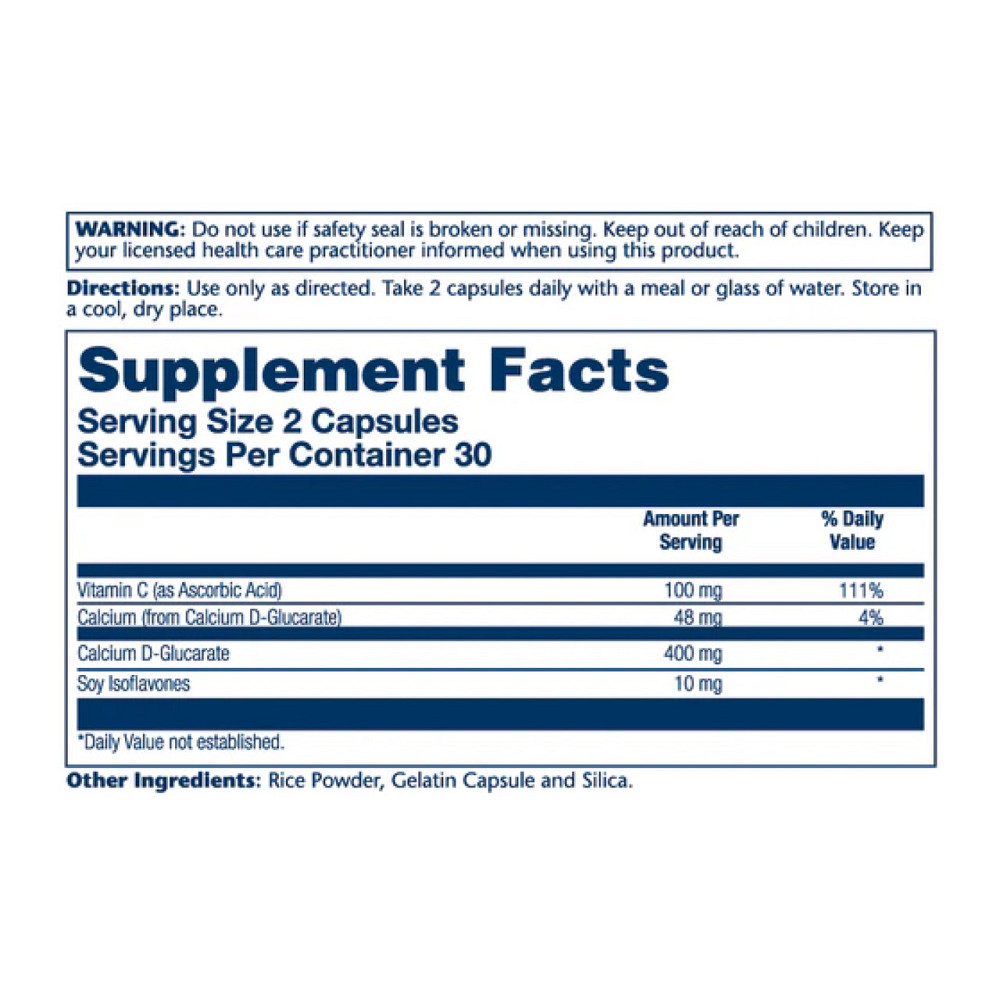 Кальций Д глюкарат Solaray Calcium D Glucarate 400mg 60 caps Киев - изображение 3