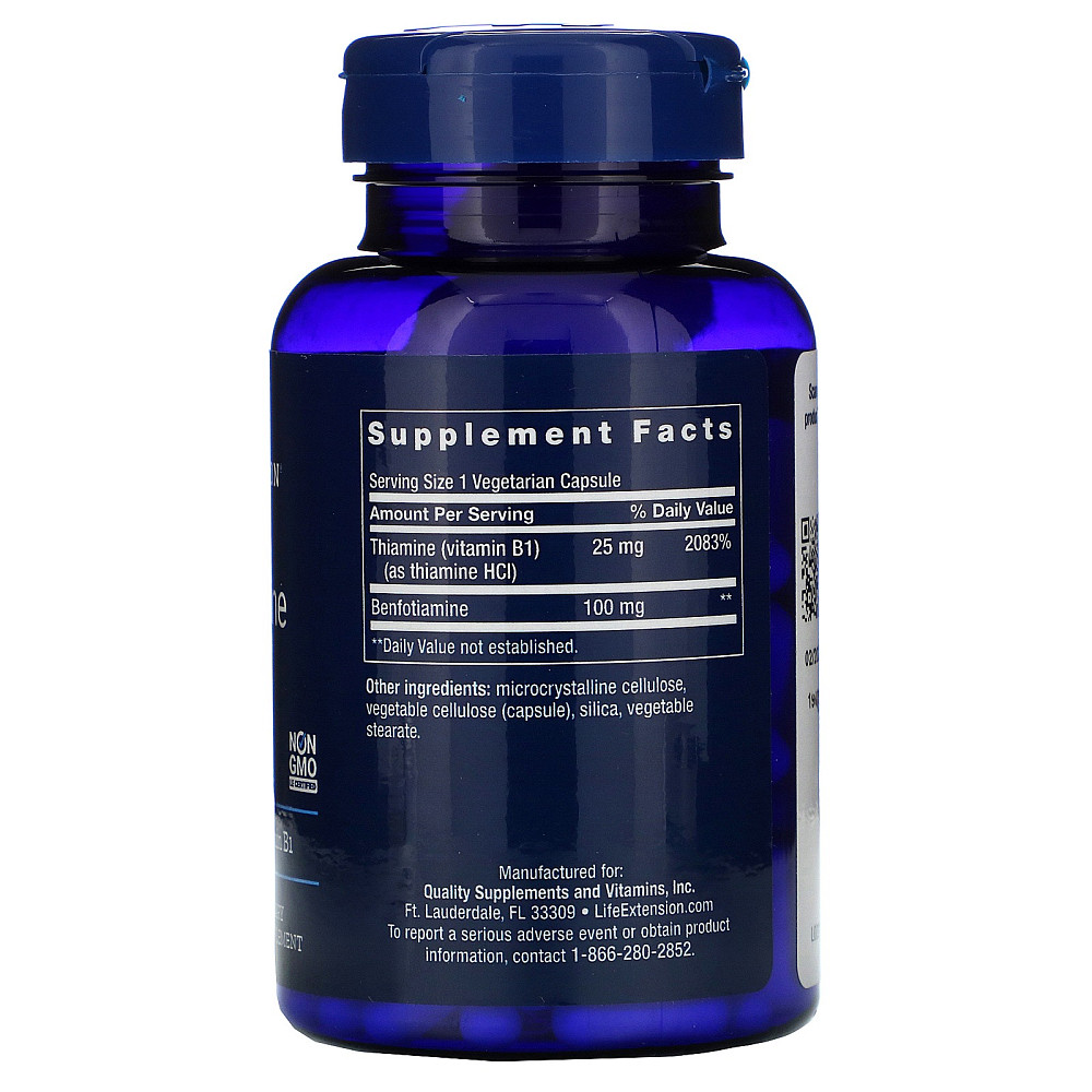 Бенфотиамин с тиамином (Benfotiamine with Theamine) 120 капсул Киев - изображение 4