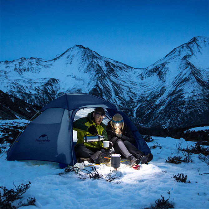 Намет двомісний зі сферичним куполом Naturehike Cloud Peak 2 NH19K240-Y, 15D, темно-синій Київ - фото 8