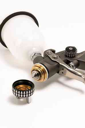 Фарбопульт MASTERTOOL HVLP HQ ВБ 100 мл пластик Ø1.0 мм 200 л/хв 1.5-3 бар 80-8980 Рівне