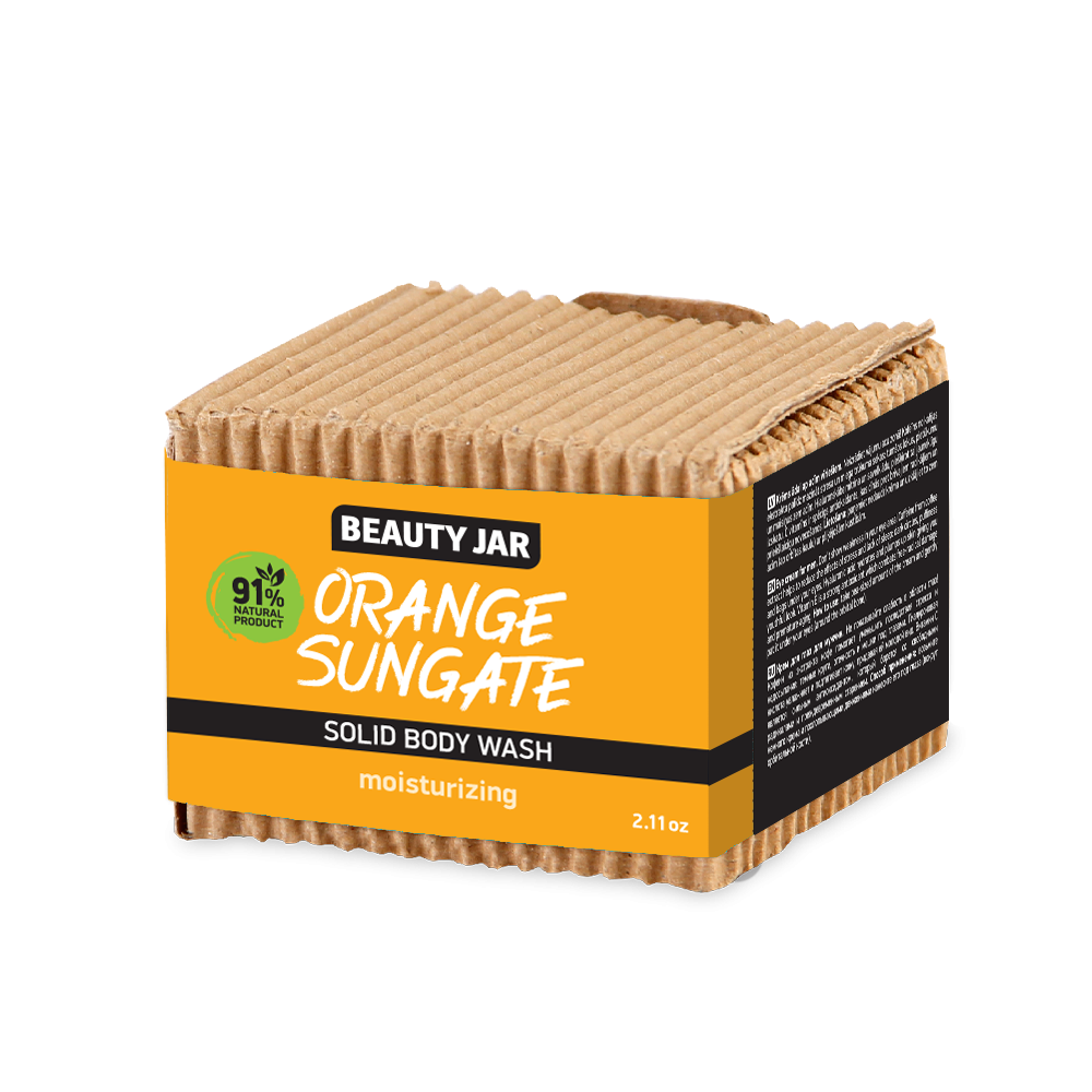 Твердое средство для мытья тела Оранжевый Сан гейт Beauty Jar 60 г Киев - изображение 1