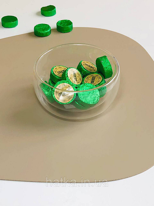 Тарілка піала-боул Olens "Звілінг" 500 мл подвійне скло для дому та ресторану Київ - фото 2