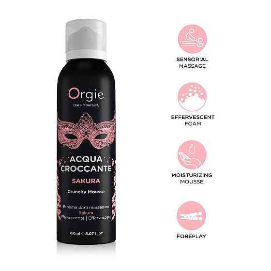 Масажна пінка Orgie – Acqua Croccante Sakura (150 мл), ефект бульбашок, що лопаються Sex Aura Київ