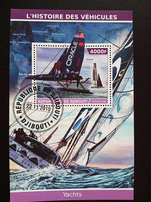 Джибути. Транспорт. Блок. 2015 год (В-3) Полтава - изображение 1