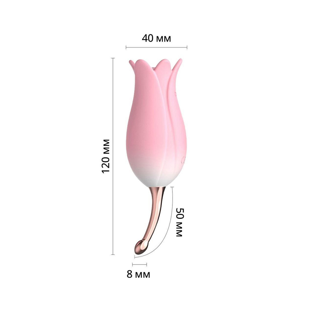 Ультразвуковой вибратор для клитора Otouch Bloom Ultrasonic Clitoris, 2 доп насадки Sex Aura Киев - изображение 2