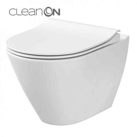 CET Cersanit 743 CITY OVAL CLEAN ON підвісний із сидінням SLIM дюропласт ліфт Київ