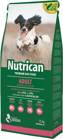 Nutrican Adult (Нутрікан Едалт) сухий корм для дорослих собак усіх порід 15 кілограмів. Запоріжжя