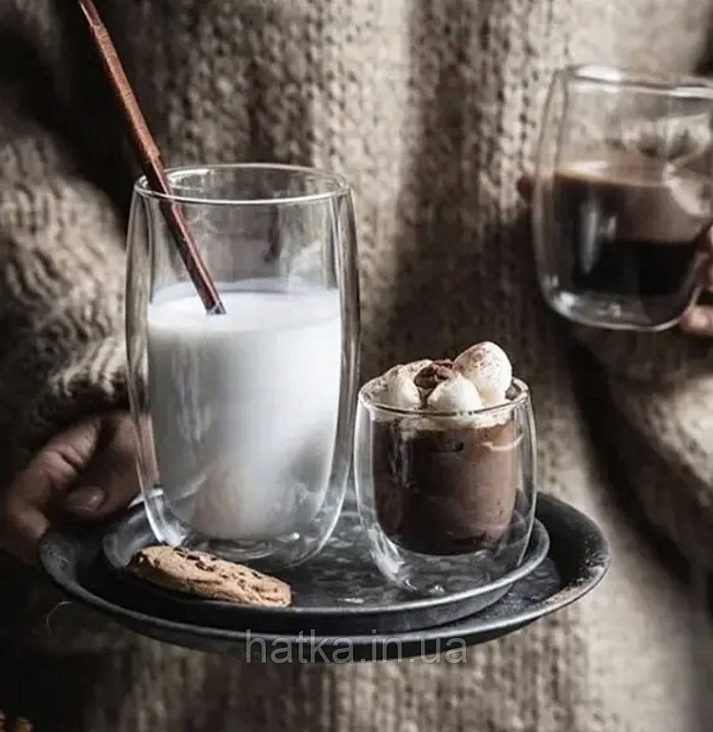 Кухоль чашка подвійне дно Olens "Біг Джон" 500 мл прозорий Київ - фото 4