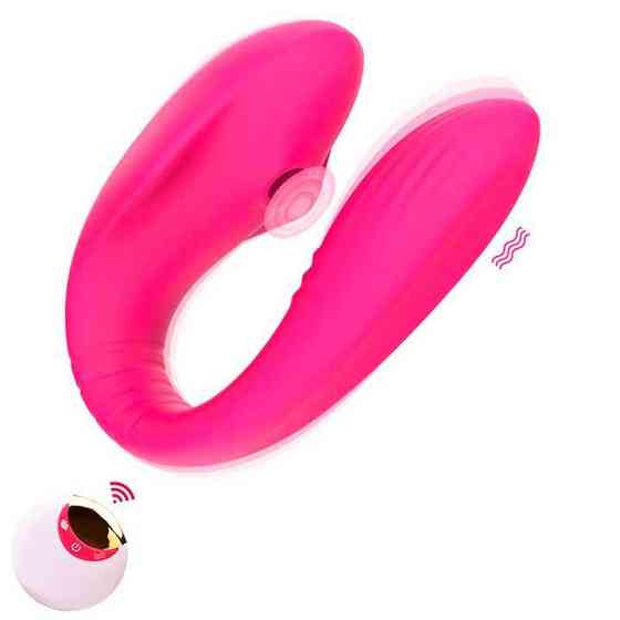 Вакуумный вібратор для пар Jony 13 режимів вібрації Фуксия Вінниця