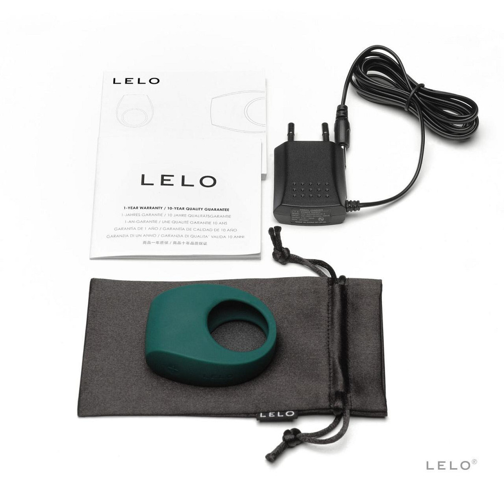 Ерекційне кільце з вібрацією LELO Tor 2 Green Sex Aura Київ - фото 4