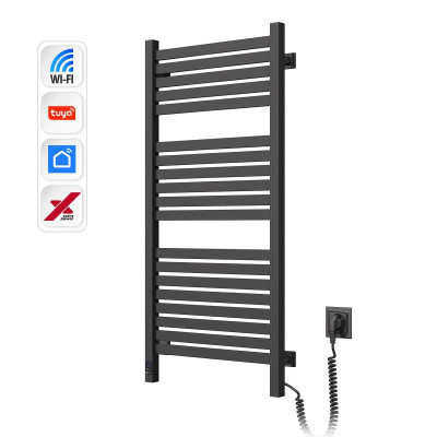 Сушарка для рушників Navin Авангард Х 1000х480 Wi-Fi правобічна чорний муар (12-272055-4810) Вінниця - фото 1