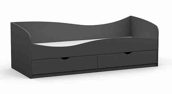 Кровать односпальная L-7, Антрацит, 2030х834х680 Львов