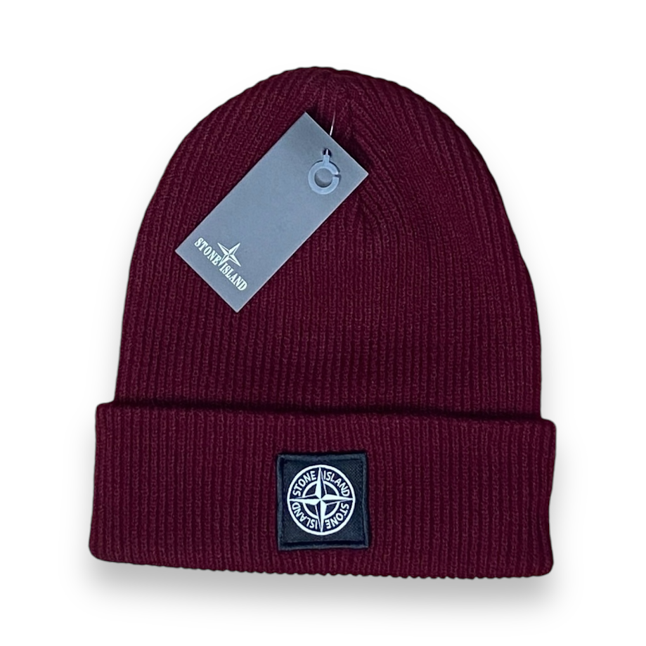 Шапка Stone Island серый one size(р) Вишневый Запорожье - изображение 2