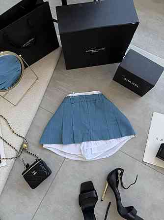 Женская базовая юбка-шорты турецкий джинс Одесса