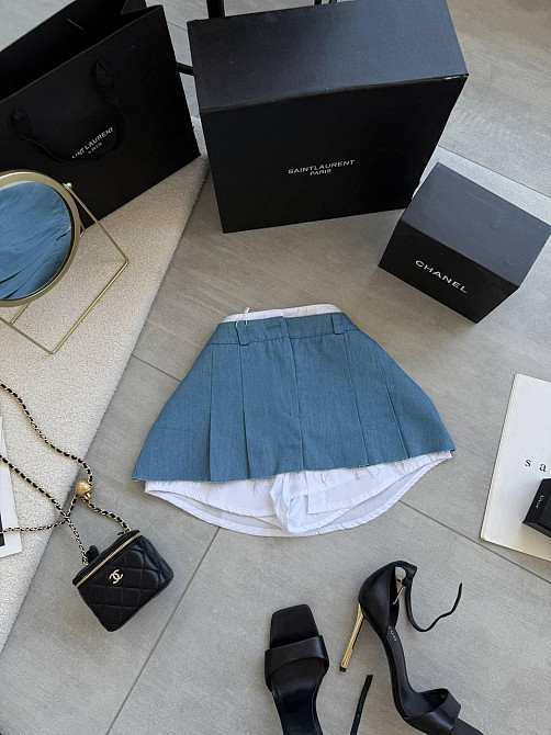 Женская базовая юбка-шорты турецкий джинс Одесса - изображение 1