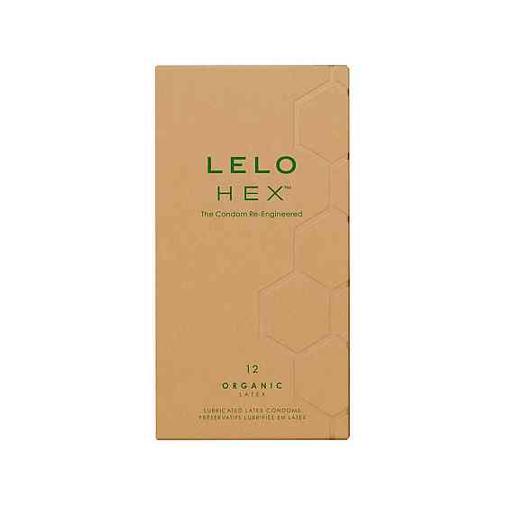 Презервативи LELO HEX Condoms Organic 12 Pack, тонкі та суперміцні Sex Aura Київ