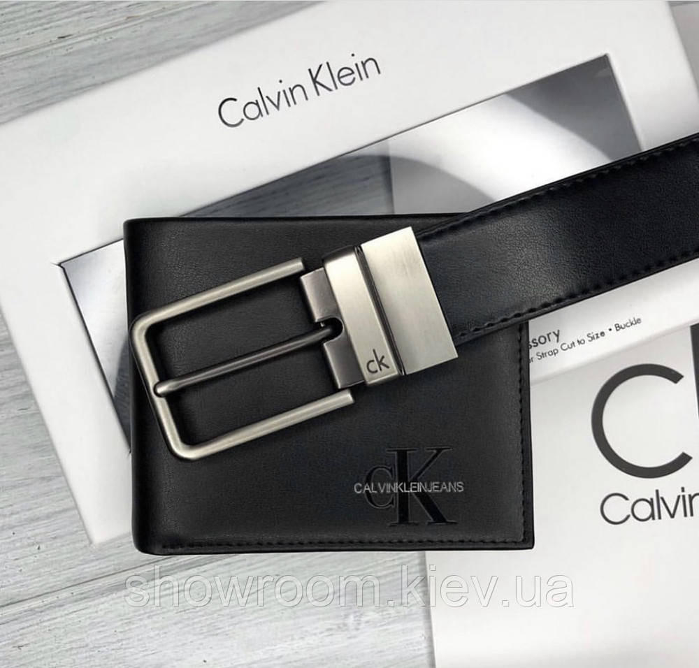 Чоловічий подарунковий набір портмоне та ремінь (439) Київ - фото 3