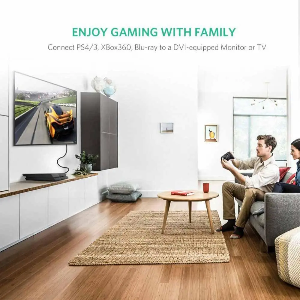 Кабель UGREEN HD106 HDMI to DVI Cable 1m (Black)(UGR-30116) Київ - фото 2